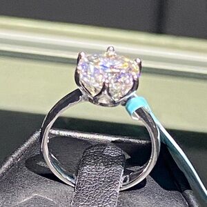 Certified 3.6 Carat Moissanite Diamond Luxury Engagement Ring NEW
